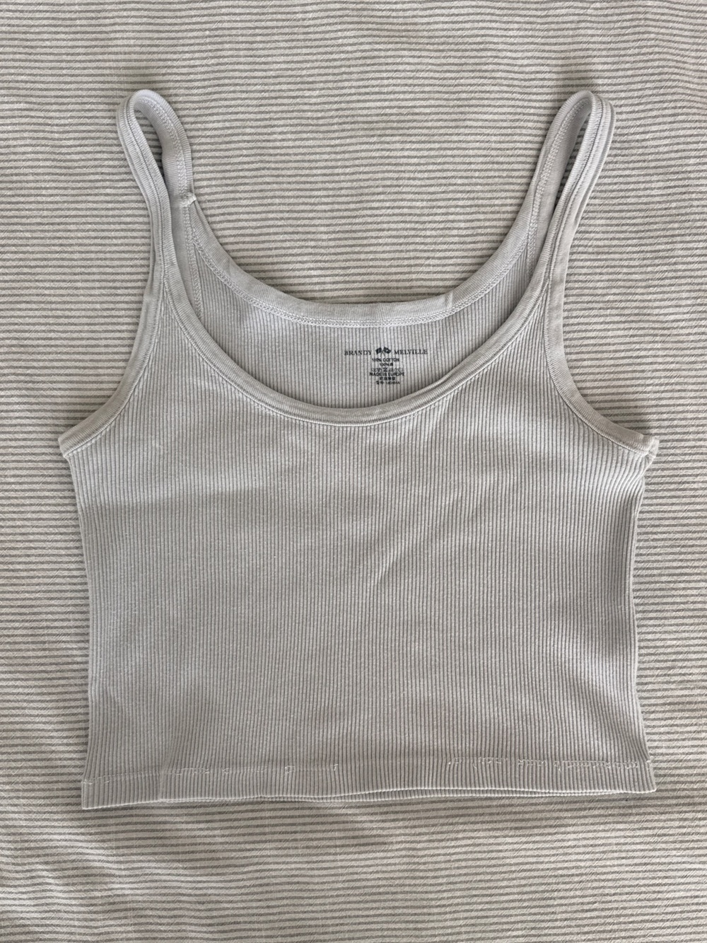 Brandy Melville light blue cotton tank top, One size